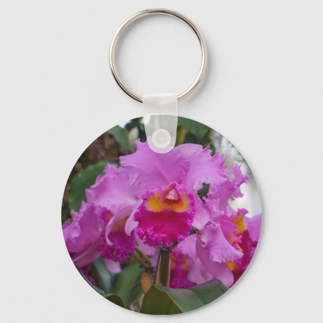 Chaveiro Beleza de Orquídea (Frente)