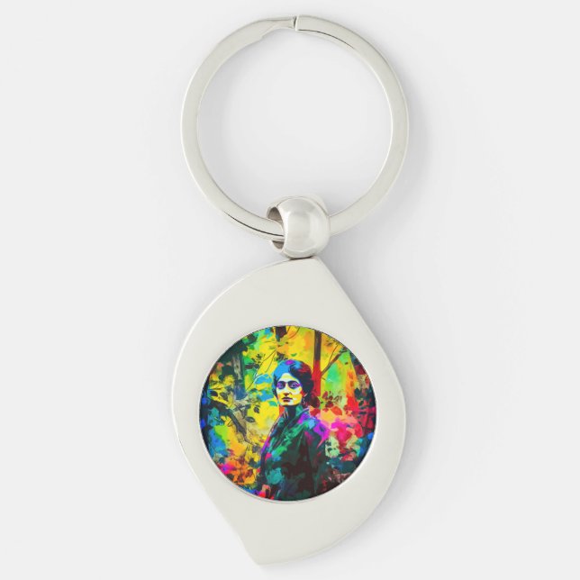 Chaveiro Beleza de outono vibrante (Frente)