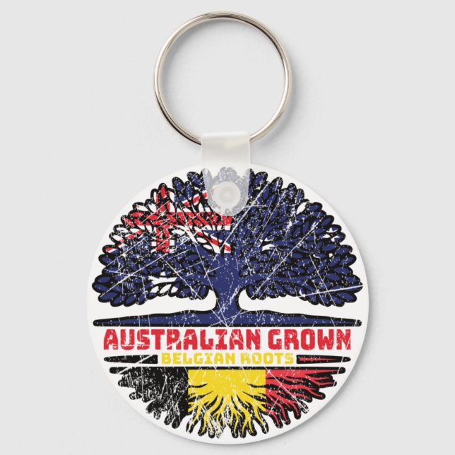 Chaveiro Belga Belga Austrália - Raízes de Árvore (Frente)