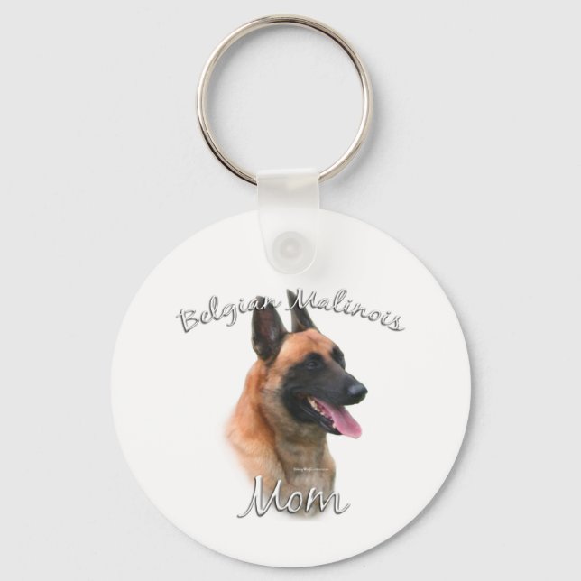 Chaveiro Belga Malinois Mãe 2 (Frente)