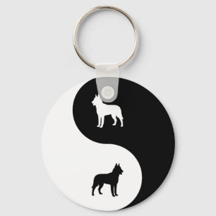 Chaveiro Belga Malinois Yin Yang