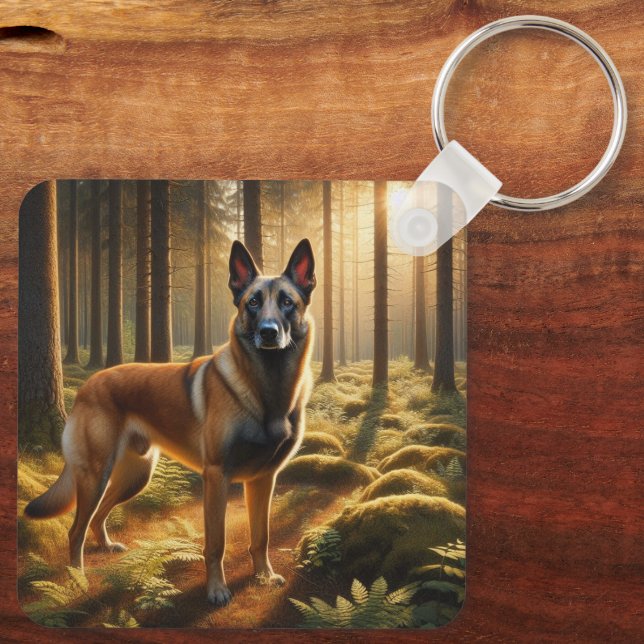 Chaveiro Belgian Malinois (Verso)