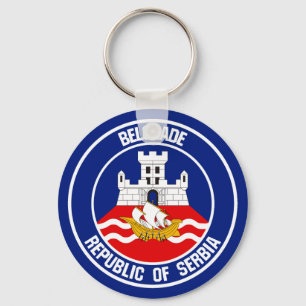 Chaveiro Belgrado Round Emblem
