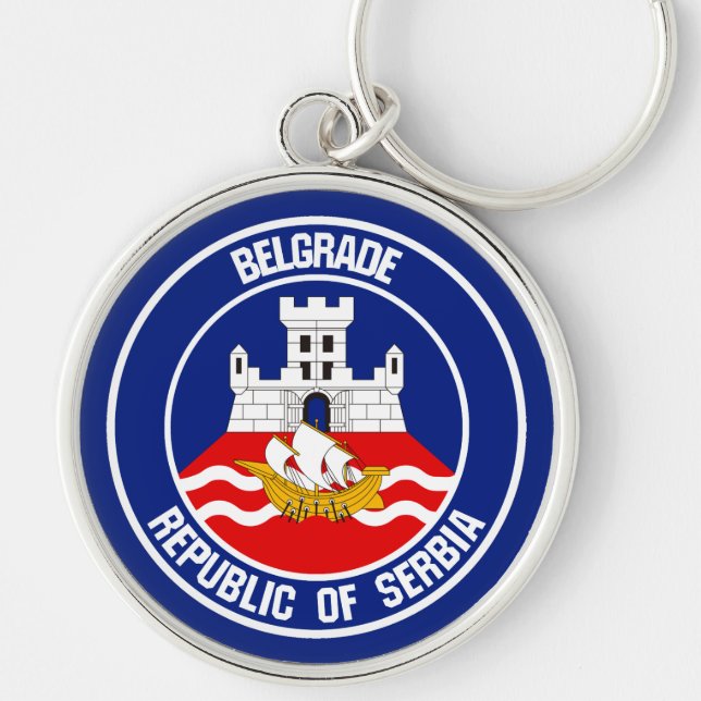 Chaveiro Belgrado Round Emblem (Frente)