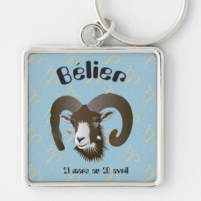 Chaveiro Bélier 21 mars au 20 avril Clés (Frente)