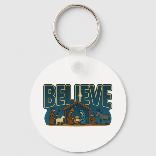 Chaveiro Believe Nativity (Frente)
