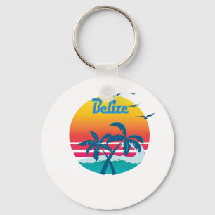Chaveiro Belize, vintage retro do verão