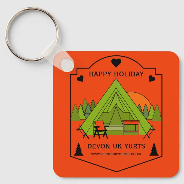 Chaveiro Bell Tent Glamping Business (Frente)