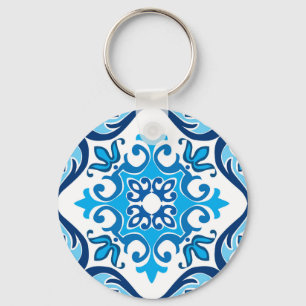 Chaveiro 💙 🤍 Belo azul - Azulejos X branco,