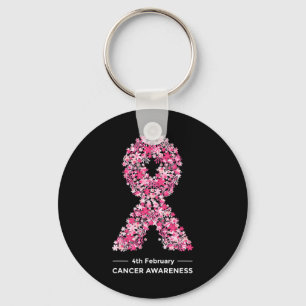 Chaveiro Belo Cancer mundial de flores