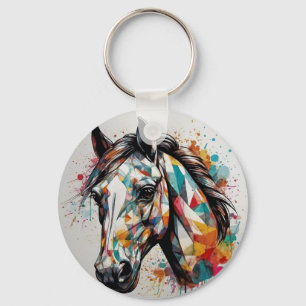 Chaveiro Belo Cavalo Colorido, Sobretudo Cavalo