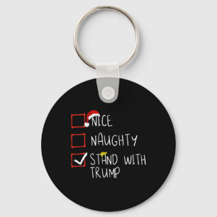 Chaveiro Belo Pé Com Trump 2024 Funny Xmas Fami