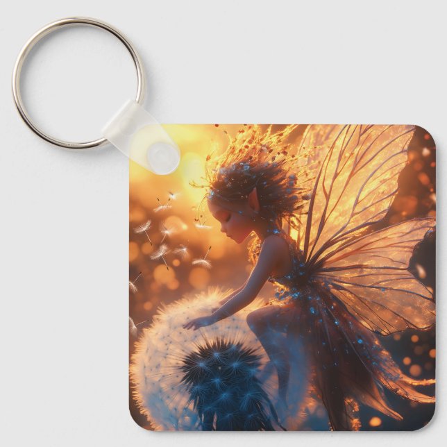 Chaveiro Belo Sol Fada com Dandelion (Frente)