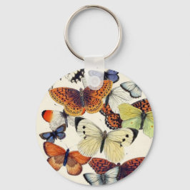 Chaveiro Belo Vintage Garden Butflies