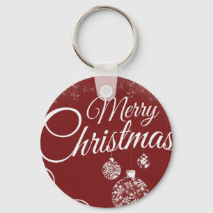 Chaveiro Belo Wallpaper Vermelho com decorações de Natal