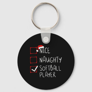 Chaveiro Belos Papais noeis da Lista de Natal do Softball P