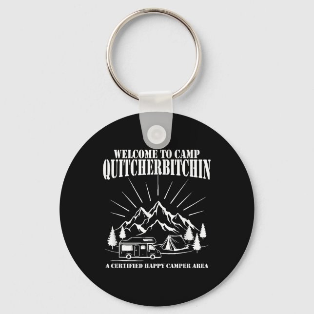 Chaveiro Bem-vindo ao Acampamento Quitcherin  (Frente)