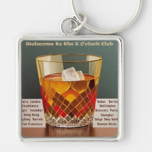 Chaveiro Bem-vindo ao Clube de Design Mid Century das 5 da 