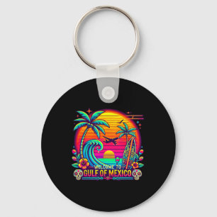 Chaveiro Bem-Vindo Ao Golfo Do México Retro Beach Surf 1
