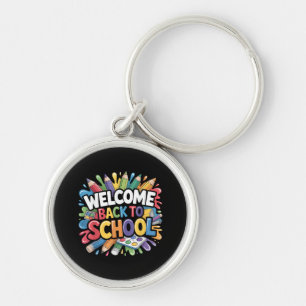 Chaveiro Bem-vindo de Volta à Escola Primeiro Dia de Aula P