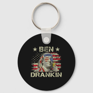 Chaveiro Ben Drankin Benjamin Franklin 4 De Julho Engraçado