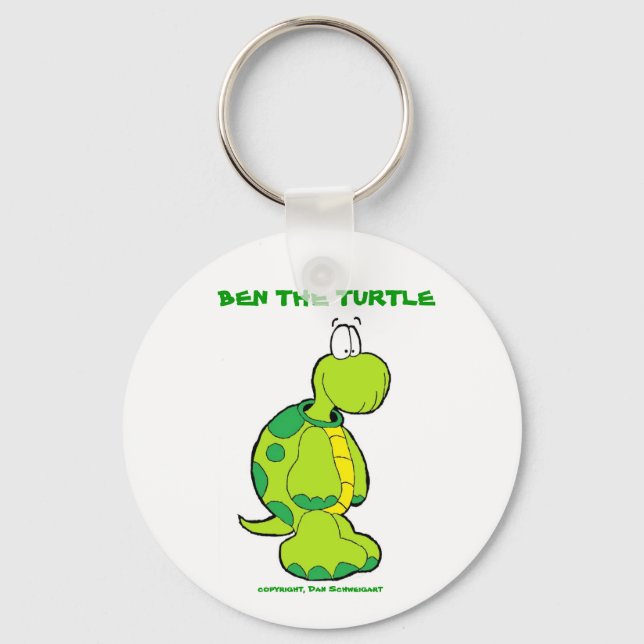 Chaveiro "Ben Profile Pic, BEN THE TURTLE, copyright, Dan.. (Frente)