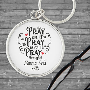 Chaveiro Bênção Cristã Personalizada Dizer Frase Custom