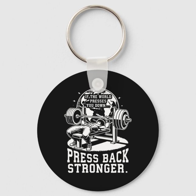 Chaveiro Bench - Malhação de Workout Gym de Criação de Anim (Frente)