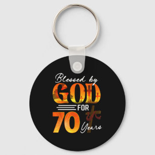 Chaveiro Bendito Por Deus Por 70 Anos De Presente Aniversár