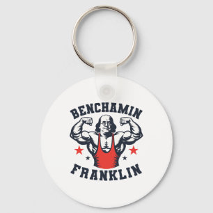 Chaveiro Benjamin Benchamin Franklin Supino Bodybuildi