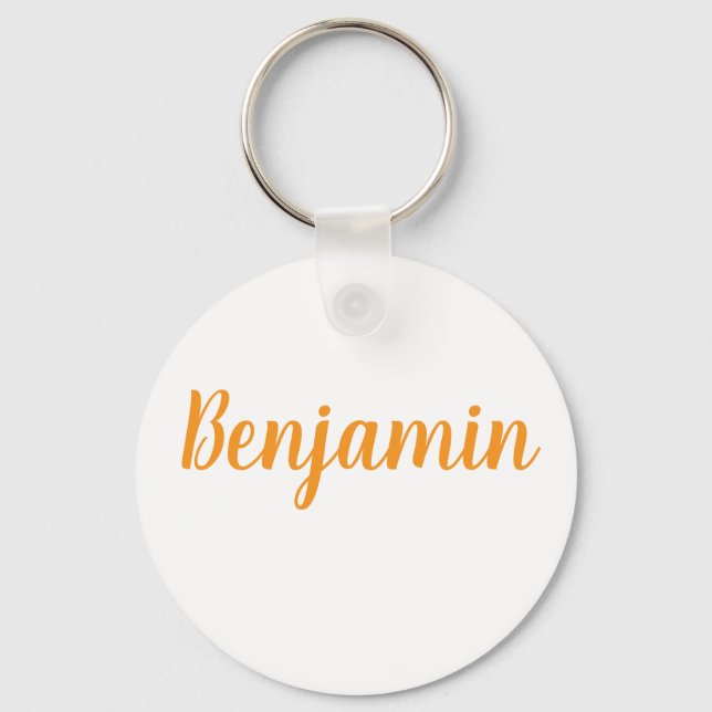 Chaveiro Benjamin name Metal ring keychain (Frente)