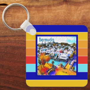 Chaveiro Bermuda Listras Pop Art