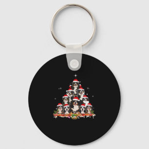 Chaveiro Bernese Mountain Christmas Tree Dog Papais noeis X