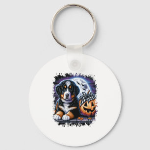 Chaveiro Bernese Mountain Dog Halloween