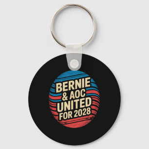 Chaveiro Bernie Sanders E Aoc 2028 Para A Campanha Presiden