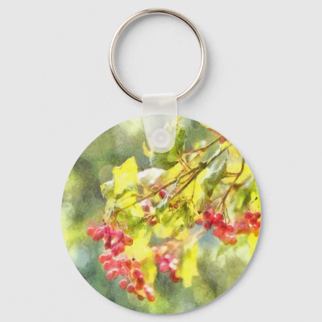 Chaveiro Berries Watercolor (Frente)