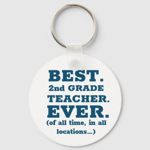 Chaveiro Best 2nd Grade Teacher Ever