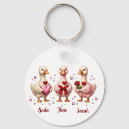 Chaveiro Best friends Valentine Geese friends 