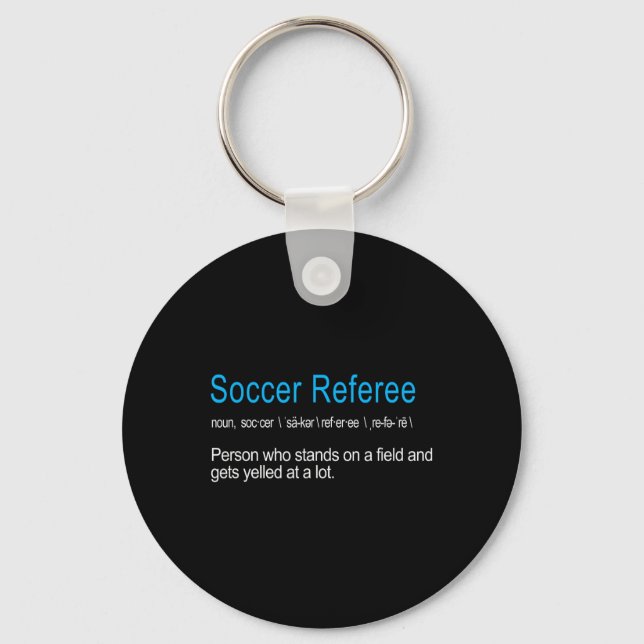 Chaveiro Best Hilarious Soccer Referee Definition Funny Gif (Frente)