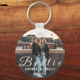 Chaveiro Besties Forever – Custom Photo Collage Keychain
