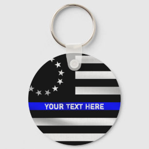 Chaveiro Betsy Ross USA Thin Blue Line