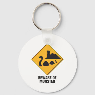 Chaveiro Beware do monstro de Loch Ness