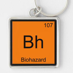 Chaveiro Bh - Símbolo de Elemento de Química de Biohazard C