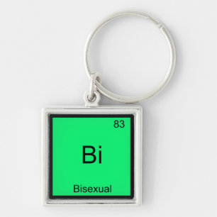 Chaveiro Bi - Símbolo de Elemento Químico Bissexual Engraça