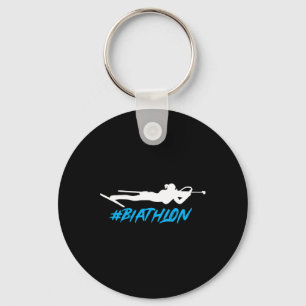 Chaveiro Biathlon Biathlete Cross Country Skiing Target Sho