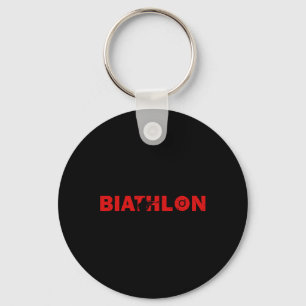 Chaveiro Biathlon Funny Biathlete Saindo Espiando Alvo Sp