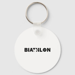 Chaveiro Biathlon Funny Biathlete Saindo Espiando Alvo Sp
