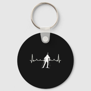 Chaveiro Biathlon Heartbeat Esportes Cruzados de Esqui de i