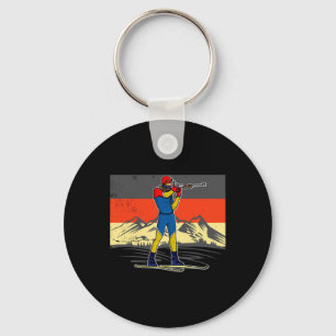 Chaveiro Biathlon Ski Skier Cross-country Ski Trail 15