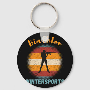 Chaveiro Biathlon Winter Sports Cross-country Skiing Rifle